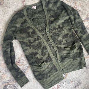 Camo Brushed Sweater cardi